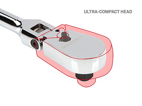 Tekton 1/4, 3/8, 1/2 Inch Drive Flex Head Ratchet Set (4-Piece) | Srh99001 #TOP3