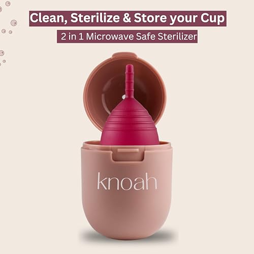 Reusable Menstrual Cup with Sterilizing Cup | Tampon, Pad, and Disc Alternative - Image 5