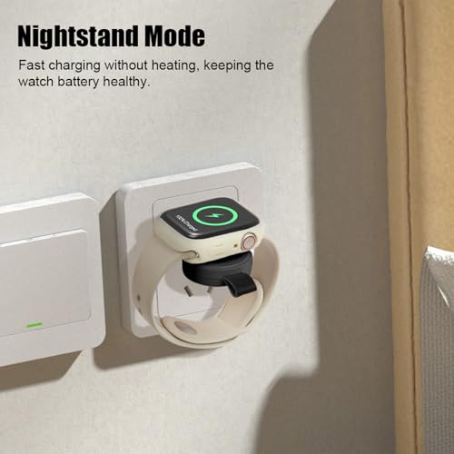 Flintronic Wireless Charger for Apple Watch, USB-C Charger for iWatch, TYPE-C Magnetic iWatch Char-ger, Travel Cordless Char-ger for All Series Apple Watch 10/9/8/7/6/5/4/3/2/SE/SE 2/Ultra/Ultra 2 - Image 5
