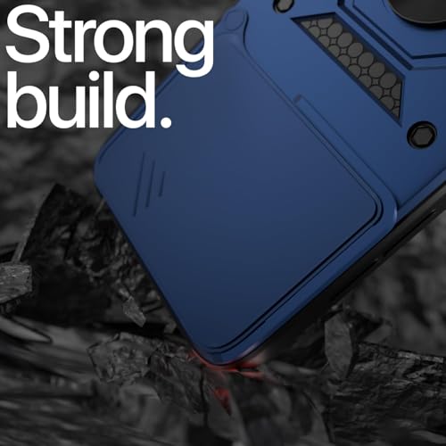 Image of AIBEX Back Cover for Vivo V60E 5G / Vivo T4 Pro 5G / Vivo V60 5G | D10 Tough Armor Case | Sliding Camera Shield | 360 Protection | Kickstand Ring Holder | Military-Grade Bumper Case