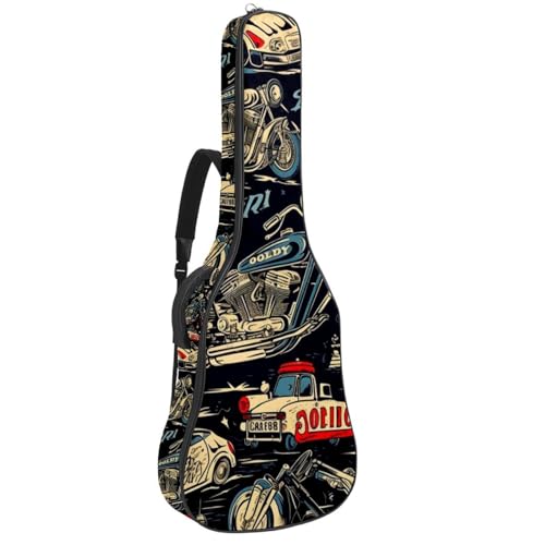 Housse de guitare moto vintage pour musiciens nomades et motards