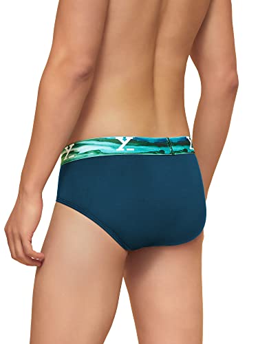 Image of XYXX Men's Dynamo & Volt Tencel Micromodal Regular Fit Solid Antimicrobial Briefs with No Marks Waistband (Pack of 3)