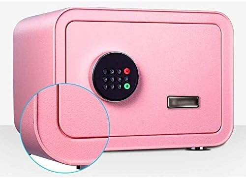 安全 25cmの厚手の金庫の貸金庫 家庭用の小さなオフィスの安全なベッドサイドワードローブのパスワード収納ボックスジュエリー 書類 お金 の安全なキャビネットのキーボックス 金庫 B08p1jkt2f 13 753円