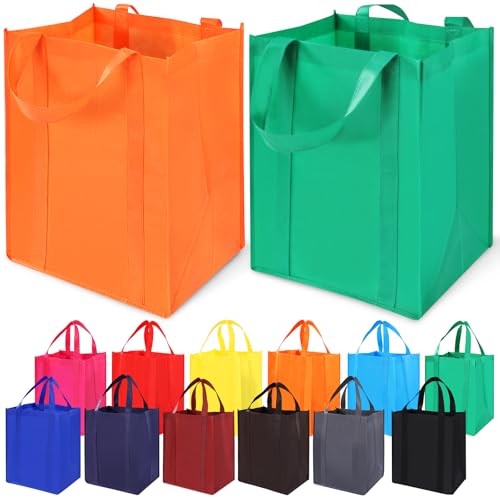 12 Pack Heavy Duty Reusable Grocery Bags