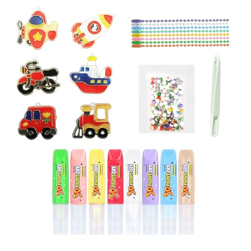 Yolkify Craft Kits for Kids - Arts and Crafts for Kids, DIY Window Cling Paint Kit with No-Bake Glue, Birthday Gifts for Ages 5–10, Cute Creative Art Toys