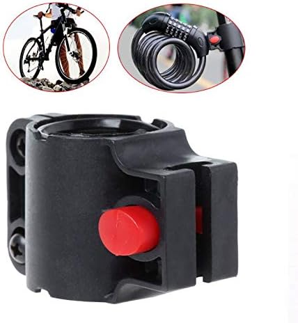 Miniatura 5 de Paquete de 2 soportes de montaje para candado de bicicleta, soporte de montaje en marco, abrazadera de almacenamiento de repuesto, clip universal de