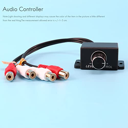 TEITEYER Car Home Audio Amplifier Bass Gain Level Volume Control Knob LC-1 Black - Image 2