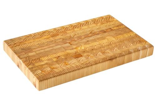 Tabla de Cortar Pequeña de Madera de Alerce Canadiense, Grano Final, Línea Estándar, Hecha a Mano para Chefs Profesionales y Cocina Doméstica, 45,1 cm x 27,9 cm x 3,8 cm miniatura 1