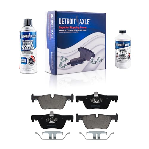 Image of Detroit Axle - Rear Brake Pads for BMW 228i 230i 320i 328d 328i 428i 430i xDrive Gran Coupe, Ceramic Brake Pads Replacement