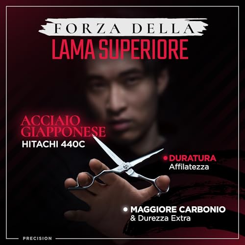 Fagaci Forbici Parrucchiere Professionali 5" Acciaio Giapponese Per Tagli Ultraprecisi, Forbici Capelli Professionali Barbiere Lame Affilate Come Rasoi, Durata Estrema - 2