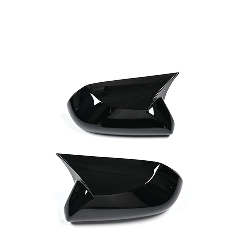 Mactoom Mirror Cap Covers Compatible with Toyota Camry 2018 2019 2020 2021 2022 Add-on Type Door Side View Mirror Cover Cap (Glossy Black)