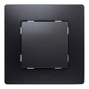 legrand 396494 commutateur 10a de la gamme niloé monoblock, mécanisme complet, noir
