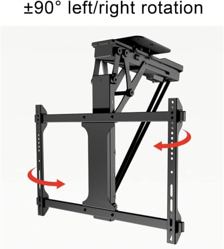 Support TV électrique de plafond haut de gamme avec inclinaison et rotation
