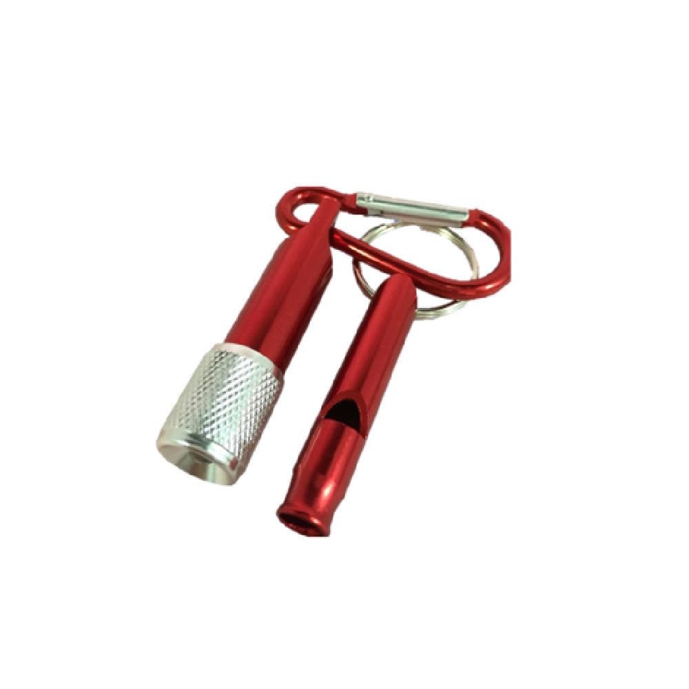 アルミライト&ホイッスル カラビナ付き　56個 ≪実際に使ってみました！≫アルミライト＆ホイッスル カラビナ