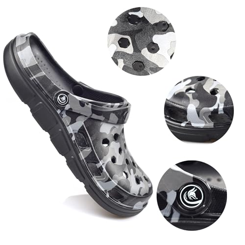 Image of PIMIO Garden Clogs for Women and Men,Slip On Work Shoes with Arch Support,Womens Mens Quick-Dry Water Shoes Casual Sandals,Comfortable Slippers