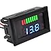 ARCELI Auto Marine Motorrad LED Digital Voltmeter Spannungsmesser Batterieanzeige 72V (rot)
