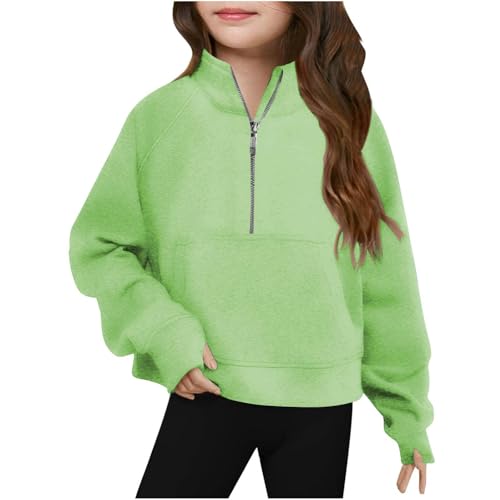 Sweatshirts for Girls Cute Fashion Fall Back to School Trendy Youth Preppy Fall Pullover Half Zip up Long Sleeve Hoodies3