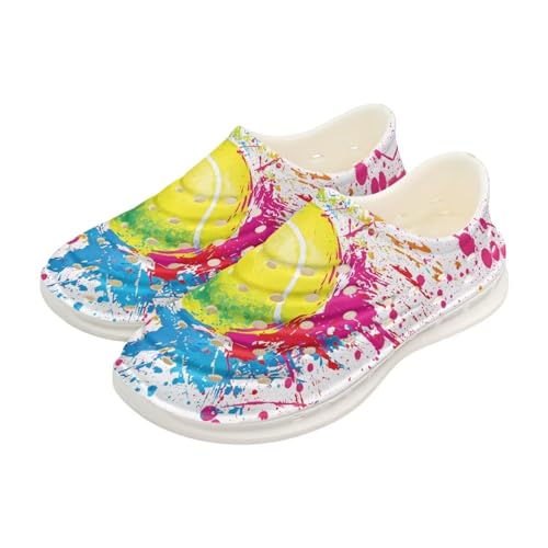 Boy Girls Water Shoes Cartoon Print Slip on Clogs Water Play Sneakers Sandal for Beach