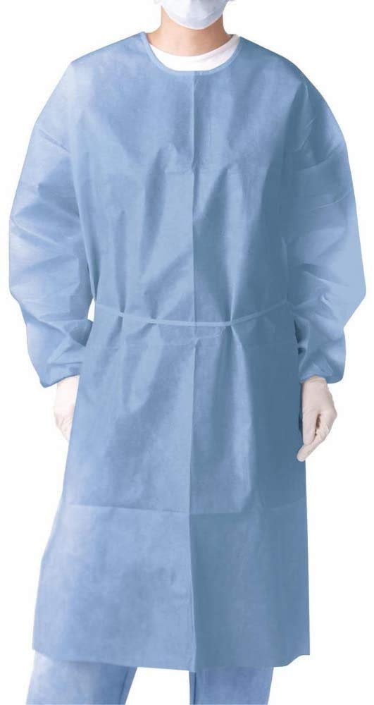 SARAF Disposable Polypropylene Isolation Gown, Non-Woven Protective Gown Pack of 10 Gowns, Blue (B092MCN574) Amazon Price History, Amazon Price Tracker