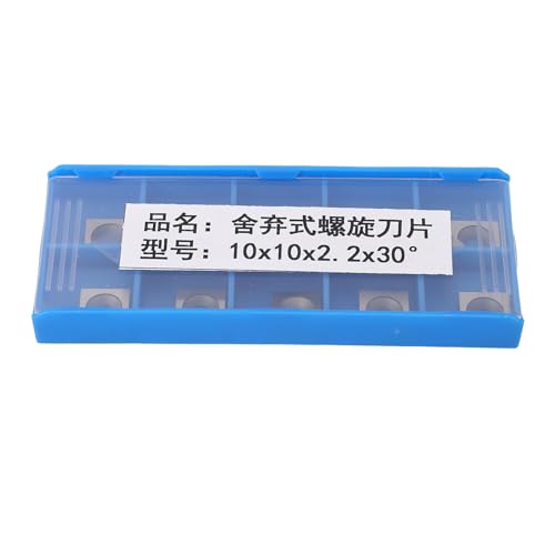 Respicefinem 10Pcs Carbide Inserts Turning Inserts CNC Woodworking Milling Cutter Replacement 12X12Mm (10 * 10mm)