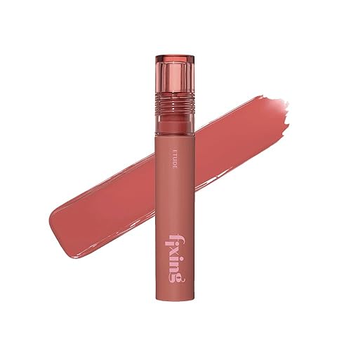 ETUDE Fixing Tint #12 Salmon Brick (4g) | Long Lasting High Pigmented Liquid Lipstick | Waterproof Lightweight Matte Finish Lip Stain | Full Coverage | Korean Makeup, Kbeauty - Salmon Brick