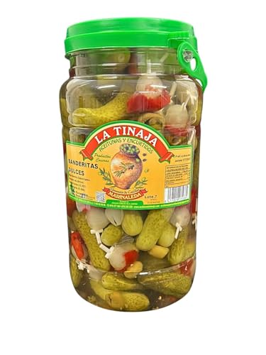Banderillas Dulces Pepinillo Encurtidos Sin Picante La Tinaja Galón 1,3 kg