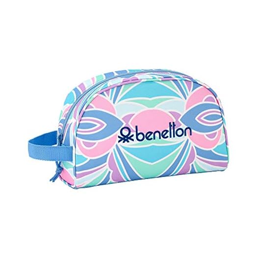 Benetton "Arcobaleno" Oficial Mochila Escolar Infantil Pequeño Con Asa 280x100x180mm