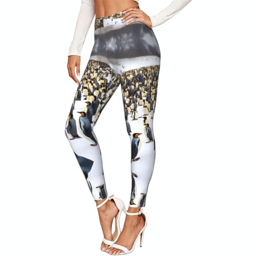 Leggings de compresión suave para mujer mallas fitness Penguins in The Snow ropa gimnasio