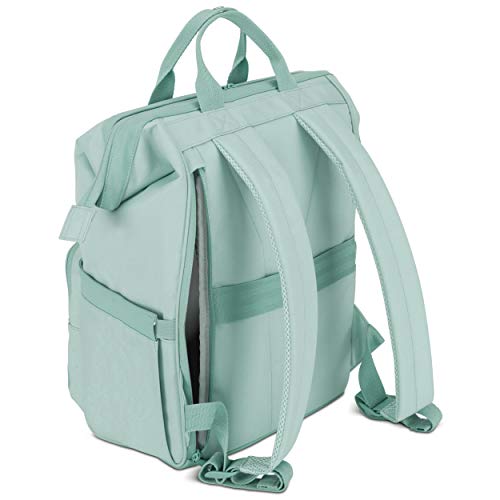 Mochila LARKSON para Mujer Mint No 5, Mochila Grande para la Escuela, la Universidad, el Ocio, Compartimento para portátil de 15,6 Pulgadas, Repelente al Agua
