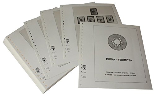 LINDNER Chine Taiwan pré-imprimées pour protéger vos timbres taxes 1982-1988
