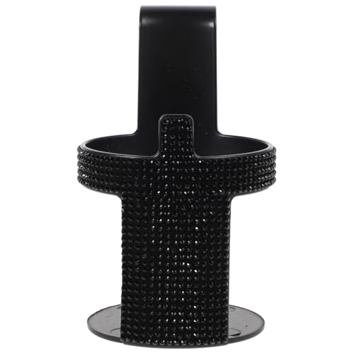 Portavasos multifuncional para carro con gancho negro brillante miniatura 1