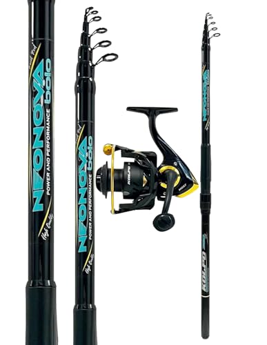 Kit Pesca a Bolognese Canna da pesca 3.80 mt Mulinello da pesca