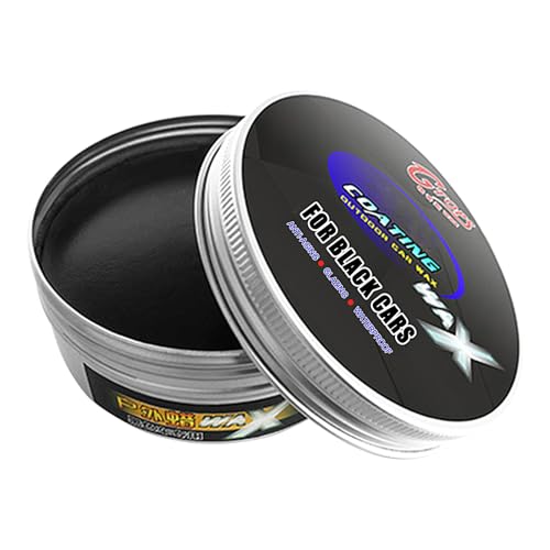 Car Wax Polish, Black Car Coating Wax, 200g Car Scratch Remover &…