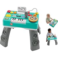 Fisher-Price Baby & Toddler Toy Laugh & Learn DJ Table, Educational Musical Activity Center for Developmental Play Infants Ages 6+ Months