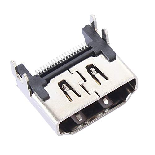 GAXI HDMI Port Socket Interface Connector Replacement for Playstation 4 PS4Silver
