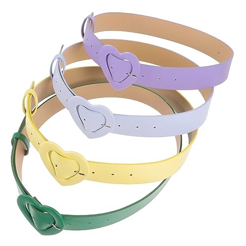 Ceinture de boucle des femmes Veemoon lot de 4 pour robe