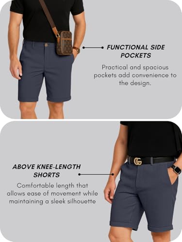 Image of GRECIILOOKS Casual Men Shorts | Rich Regular Fit Solid Short with Side Pockets | Relaxed Fit Half Pants | Mid Rise Waist (Available in Plus Size)