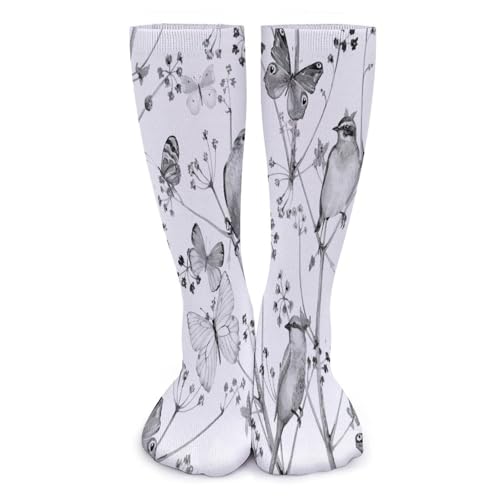 1 Pair Long Athletic Foot Socks Thick Compression Crew Stockings 15.7x3.9 in