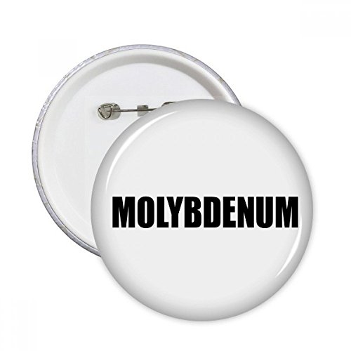 Badge Molybdène Nom de l'élément Chimie épingle ronde multicolore taille L