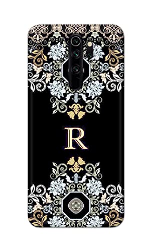 Image of PRINTFIDAA Name II Initial II Letter Floral Pattern Alphabet R Printed Designer Hard Back Case Cover for Xiaomi Redmi Note 8 Pro -(RP) MVN1007