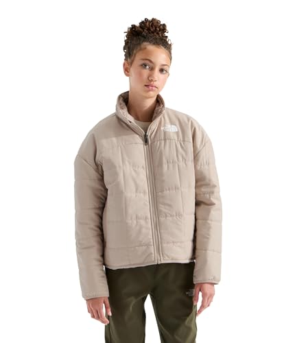 Image of THE NORTH FACE Girls Reversible Shasta Full Zip Jacket | Puffer Coat With Synthetic Insulation, Fleece Lined, Water Repellent