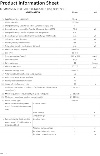 SHARP 32BC6E Smart TV 81 cm (32 Zoll) HD Ready LED Fernseher (Harman Kardon, HDMI, HD Tuner) SHARP 32BC6E Smart TV 81 cm (32 Zoll) HD Ready LED Fernseher (Harman Kardon, HDMI, HD Tuner)