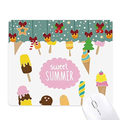 Alfombrilla de ratón de helado Diverse Sweet Summer ergonómica y antideslizante