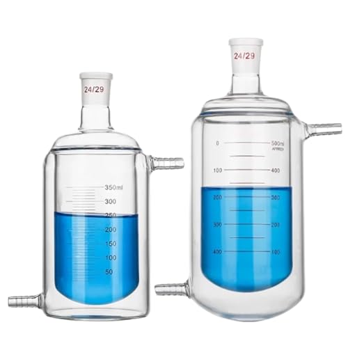 Flacon de réaction à double paroi en verre borosilicaté de 1000ml avec fiole graduée intégrée