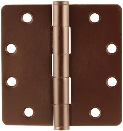 Emtek 94025 4.5" x 4.5" Ball Bearing 1/4" Radius Corners Mortise Hinge - Pair, Polished Chrome