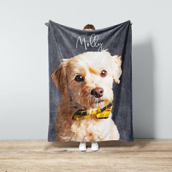 Manta personalizada de franela para mascotas mantas calientes personalizadas para sofá cama cada foto hágalo usted mismo personalización personalizada a pedido mantas de felpa (150x200cm)