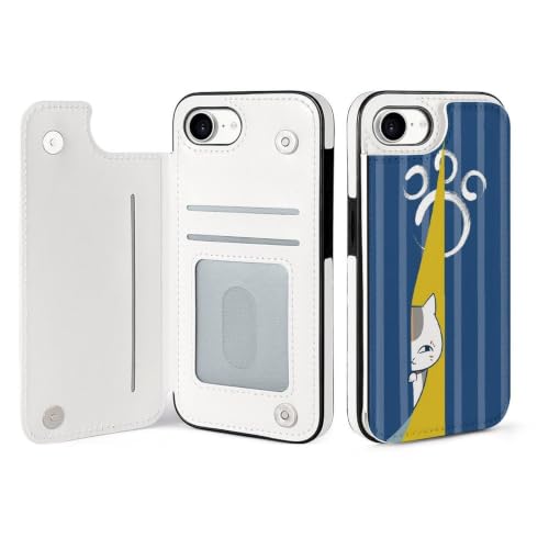 �ĖڗF�l�� �j�����R�搶 �L �A�j�� iPhone16E�p�P�[�X �蒠�^ �X�}�z�P�[�X �A�C�t�H��16E�p�P�[�X Case �g�уJ�o�[ �S�ʕی� PU���U�[ �ϏՌ� ���u���@�\ �y�� [���s�A���i]