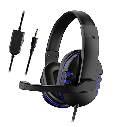 Gaming-Headset mit Mikrofon-Stereo-Surround-Kopfhörer 3. 5-Mm-Verdrahtete Super-Low-Bass-Ohrpolster Kompatibel mit Ps4-Laptop Xbo