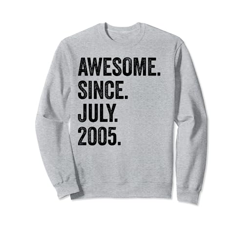 Awesome Since July 2005 18 cumpleaños Sudadera