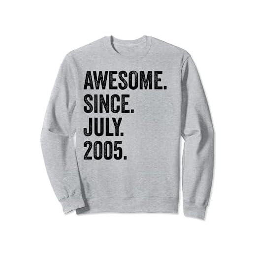 Awesome Since July 2005 18 cumpleaños Sudadera